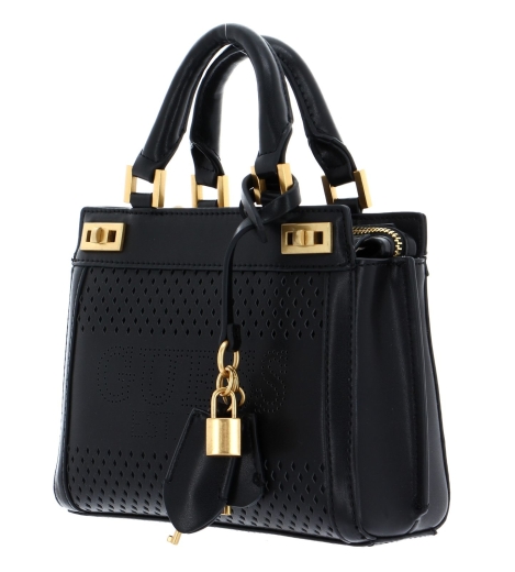 Bolso GUESS Katey Mini Satchel Negro HWWH87 69730