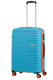 Mala de Viagem Média 68cm 4 Rodas Azul/Laranja - Misscath | Mala de Viagem Média 68cm 4 Rodas Azul/Laranja | American Tourister