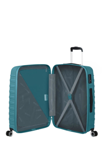 Mala de Viagem Média 66cm 4 Rodas ActivAir Azul-Petróleo