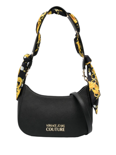 Versace Jeans Couture - Mala de ombro estilo hobo castanha com