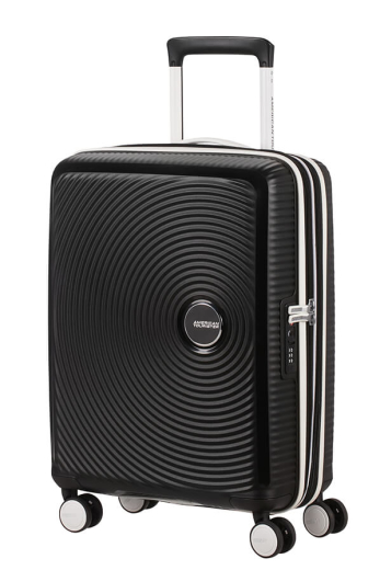 Mala de Cabine 55cm Expansível SoundBox Preto/Branco