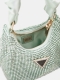 Mala Mão Bucket Mini Lua Strass Menta - Guess | Mala Mão Bucket Mini Lua Strass Menta | MISSCATH