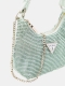 Mala Mão Bucket Mini Lua Strass Menta - Guess | Mala Mão Bucket Mini Lua Strass Menta | MISSCATH