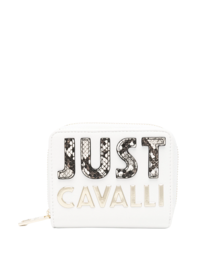 Carteira Logo Lettering Pequena Branca - Just Cavalli | Carteira Logo Lettering Pequena Branca | MISSCATH