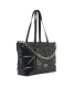 Mala Shopper Geometric Quilted Preta - Love Moschino | Mala Shopper Geometric Quilted Preta | Misscath