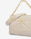 Mala Ombro Geometric Quilted Bege - Love Moschino | Mala Ombro Geometric Quilted Bege | Misscath