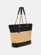 Mala Shopper Delfa Rafia Preta - Guess | Mala Shopper Delfa Rafia Preta | MISSCATH