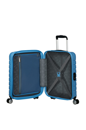 Mala de Cabine 55cm 4 Rodas Flashline Pop Azul-Celeste