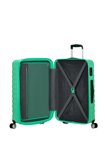 Mala de Viagem Média 67cm Expansível 4 Rodas Flashline Pop Verde-Claro