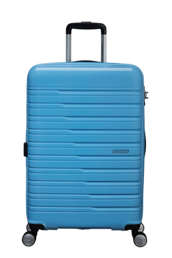 Mala de Viagem Média 67cm Expansível 4 Rodas Flashline Pop Azul-Celeste