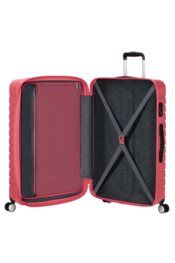 Mala de Viagem Grande 78cm Expansível 4 Rodas Flashline Pop Rosa-Coral