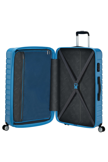 Mala de Viagem Grande 78cm Expansível 4 Rodas Flashline Pop Azul-Celeste