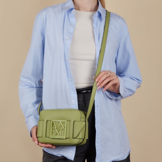 Mala Tiracolo Armani Exchange Feminina Verde