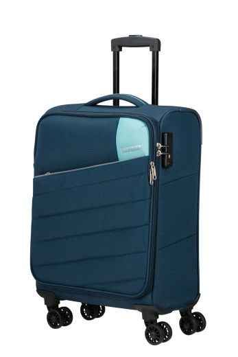 Mala de Cabine 55cm 4 Rodas PowerTrip Azul - Misscath | Mala de Cabine 55cm 4 Rodas PowerTrip Azul | American Tourister