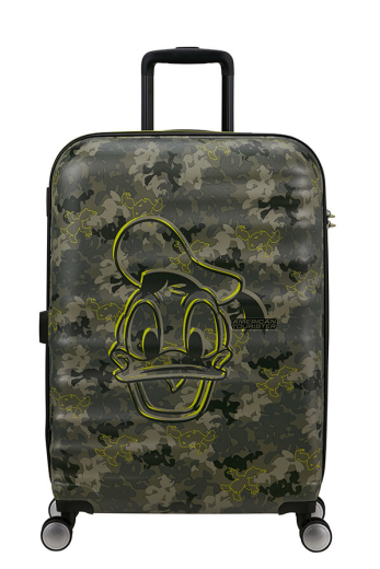 Mala de Viagem Média 67cm 4 Rodas Wavebreaker Disney Pato Donald Camo