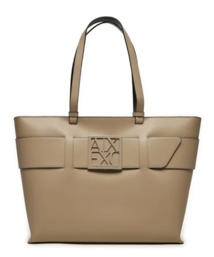 Mala Shopper Armani Exchange Bege 