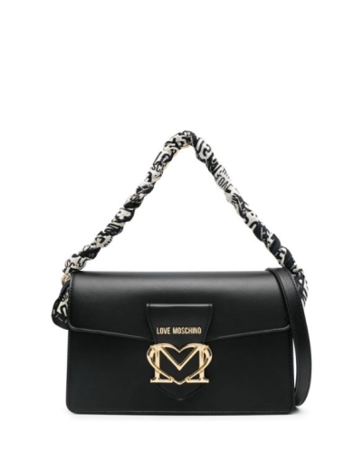 Mala Ombro Logo Preta - Love Moschino | Mala Ombro Logo Preta | MissCath