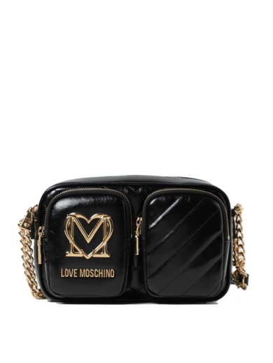 Mala Ombro City Pockets Preta - Love Moschino | Mala Ombro City Pockets Preta | MissCath