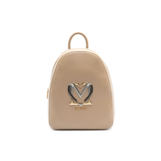 Mochila Zaino Logo Cuore Bege