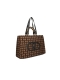 Mala Shopper Donna Jacquard Castanha - Liu Jo | Mala Shopper Donna Jacquard Castanha | Misscath