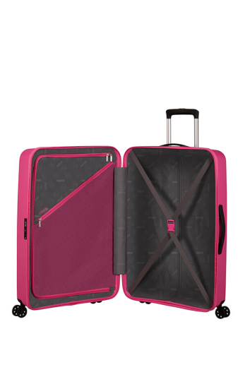 Mala de Viagem Grande 77cm 4 Rodas Rosa Havaiano