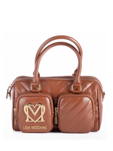 Mala Tote Heart Logo Castanha - Love Moschino | Mala Tote Heart Logo Castanha | MissCath