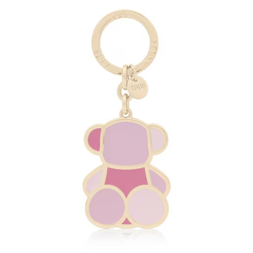 Porta-Chaves Bear Faceted Rosa