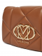 Mala Ombro Quilted Castanha - Love Moschino | Mala Ombro Quilted Castanha | MissCath