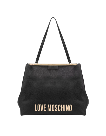 Mala Shopper/Ombro Lettering Logo Preta