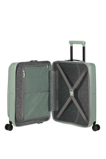 Mala de Cabine 55cm Expansível 4 Rodas com Bolso para Portátil 15.6 Verde Iceberg