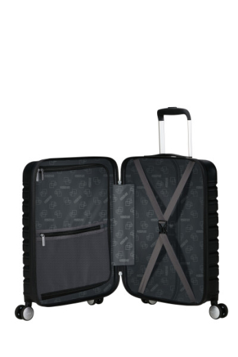 Mala de Cabine 55cm 4 Rodas Com Bolso para Portátil 15.6 Preto Sombra