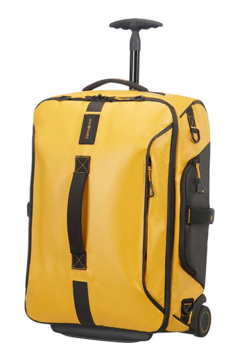 Saco de Viagem c/ Rodas Convertível em Mochila Amarelo