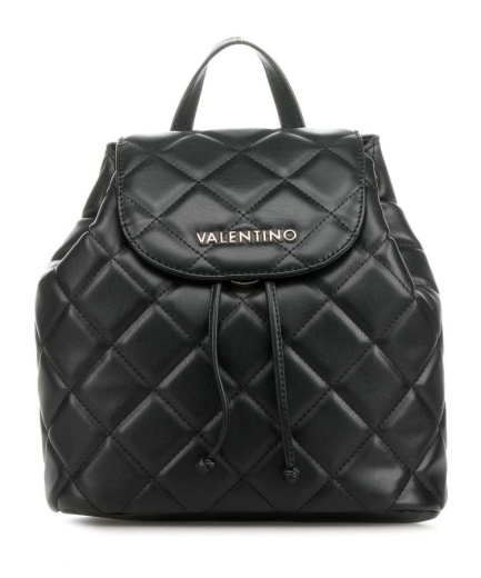 Mochila Acolchoada de Senhora Preta - Valentino - Mochila de Senhora Acolchoada Preta - 50% Desconto