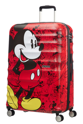 Mala de Viagem Grande 77cm 4 Rodas Wavebreaker Disney Mickey Comics Red